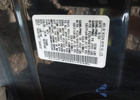 2009 Nissan Murano Sl из США, поврежденный, VIN JN8AZ18W69W150248